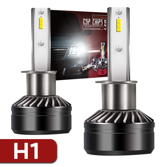 2x D6 H1 LED Headlight Bulbs Headlamp Bright HIGH Beam 6000K Xenon White 60W