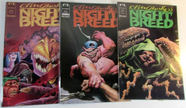 NightBreed Lot of 3 #5,6,7 Epic Comics (1990) Clive Barker 1st Print Comic Books