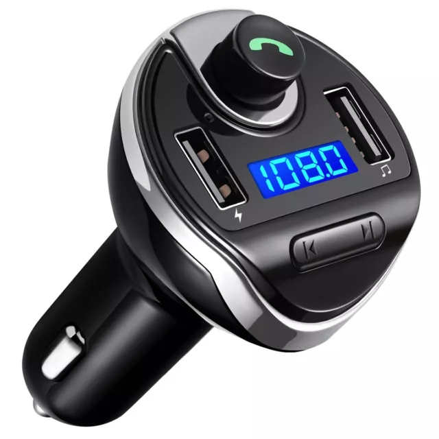 (Upgraded) Bluetooth FM Transmitter for Car, Wireless FM Transmitter Radio