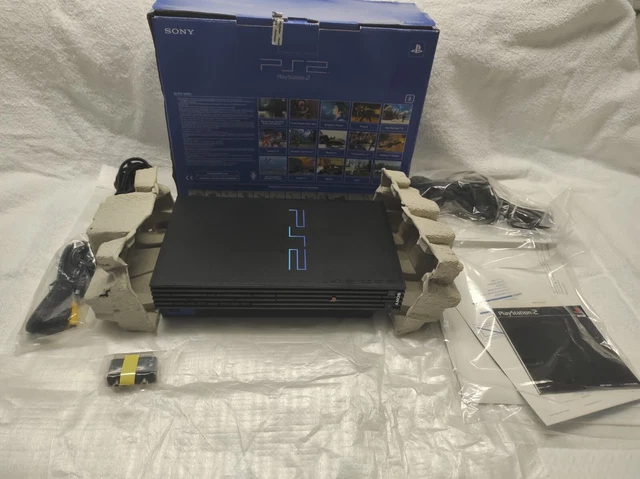 New PlayStation 2 ps2 console super rare unique promo use only console fat black