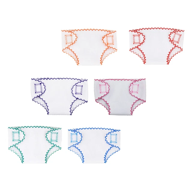 6 Pcs Doll Nappies Dolls Panties Cloth Diapers Making Supplies