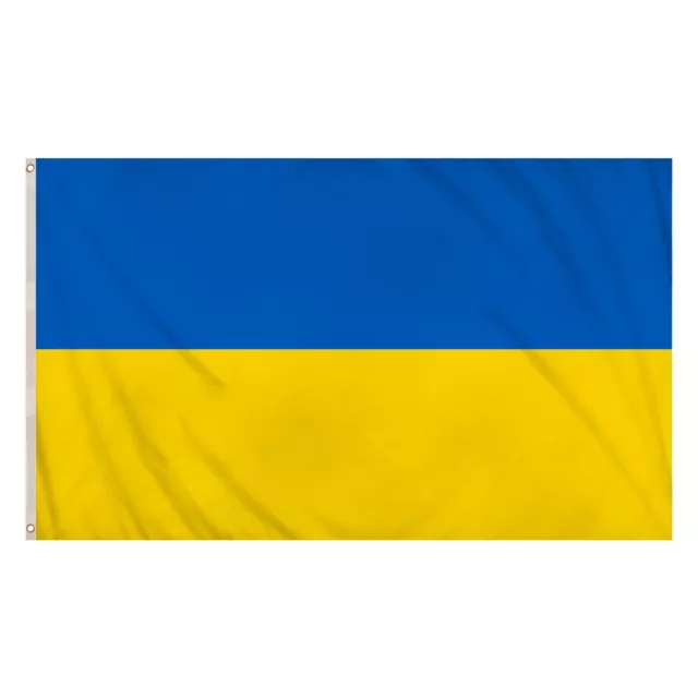 Ukraine Flag 5 x 3 FT Large - Ukrainian NEW With Eyelets For Hanging