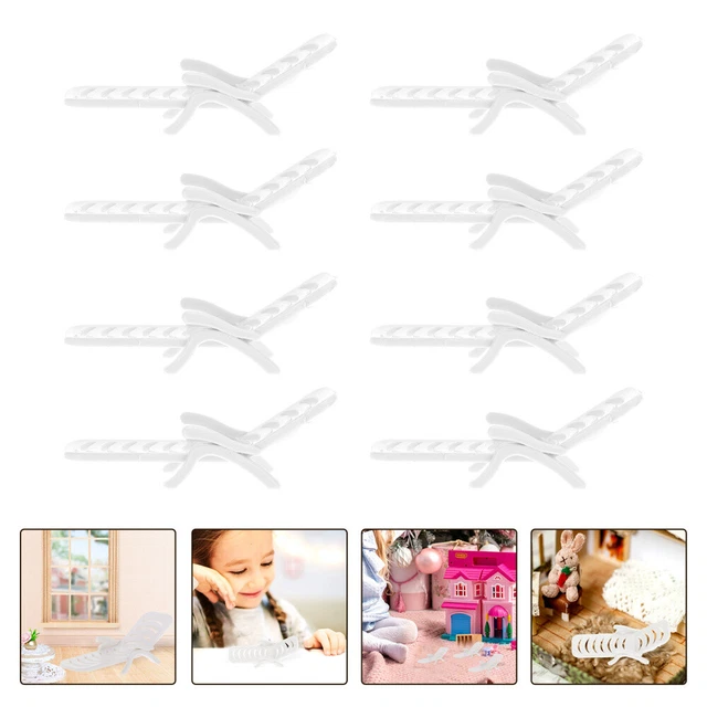 8 Pcs Beach Chair Pvc Doll House Furniture Accessories Mini