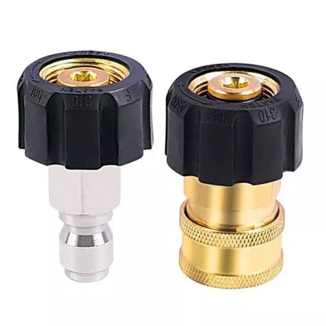 Quick Release Pressure Washer Adapter Set M22 14mm To 3/8 Inch Quick Connector