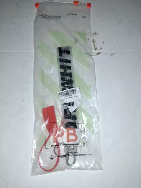 PB Off-White Industrial Key Chain Lanyard With Zip Tie