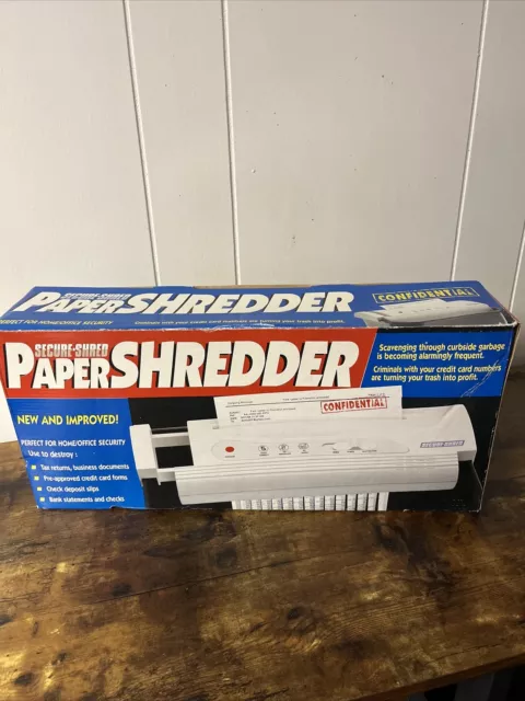 Secure-Shred Paper Shredder (Tested)