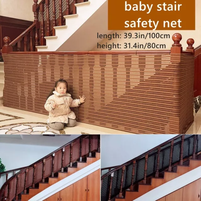 Baby Kinder Sicherheit Netz Treppe Balkon Schutz Netz Stoff Heim Innen 1M