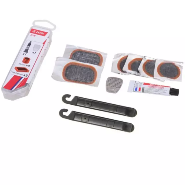 12 Piece Zefal Bike Bicycle MTB Inner Tube Puncture Repair kit & levers-UK STOCK