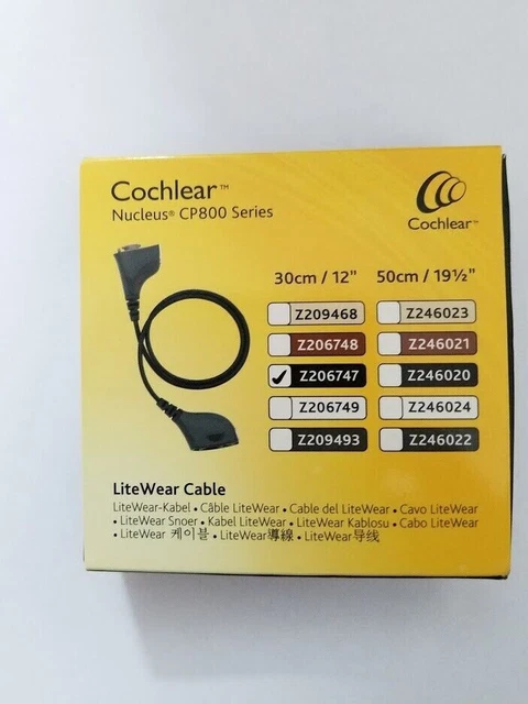 COCHLEAR COCHLEAR LITEWEAR Cable z206747 Nucleus CP800 £14.99 - PicClick UK
