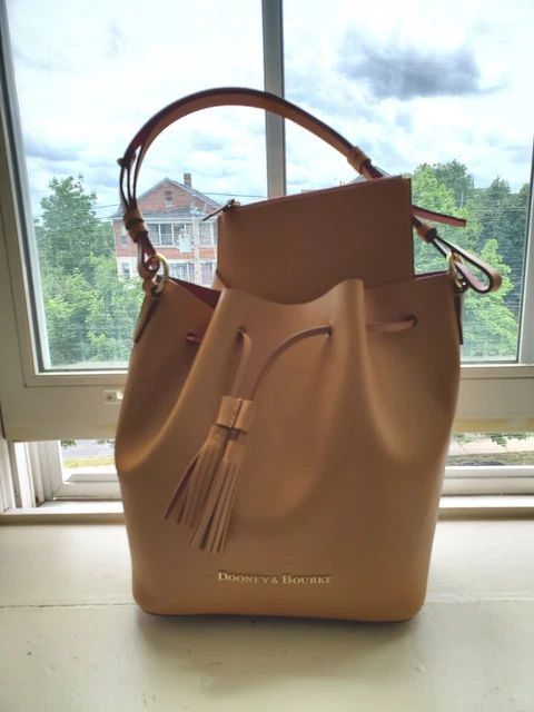 Dooney & Bourke Montecito Serena Drawstring Butterscotch Bucket bag Retails $348