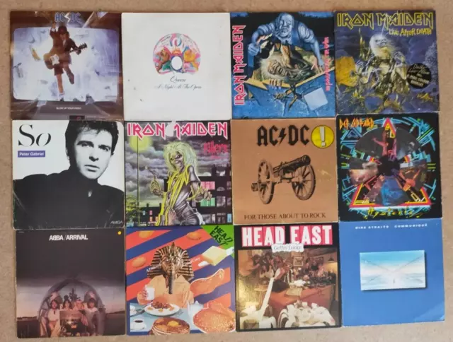 12x Vinyl Konvolut Pop Rock Metal LPs Schallplatten Sammlung