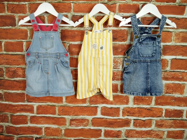 Girls Baby Bundle Age 12-18 Months Zara Next M&S Pinafore Dress Playsuit 86Cm