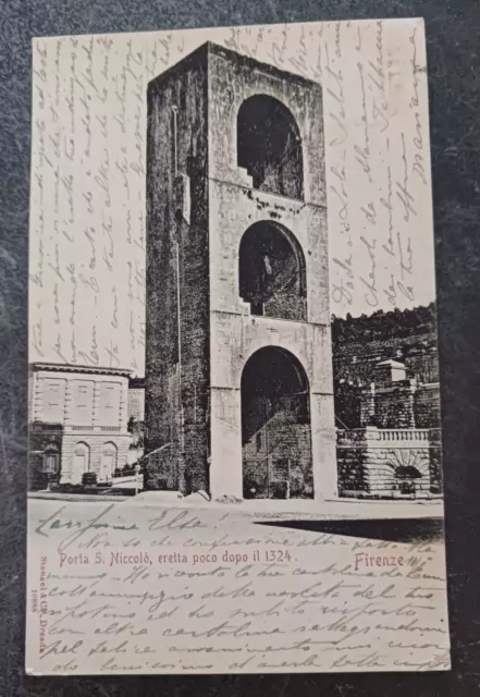 1912 postcard FIRENZE Porta vecchia di S.Niccolo Italy posted