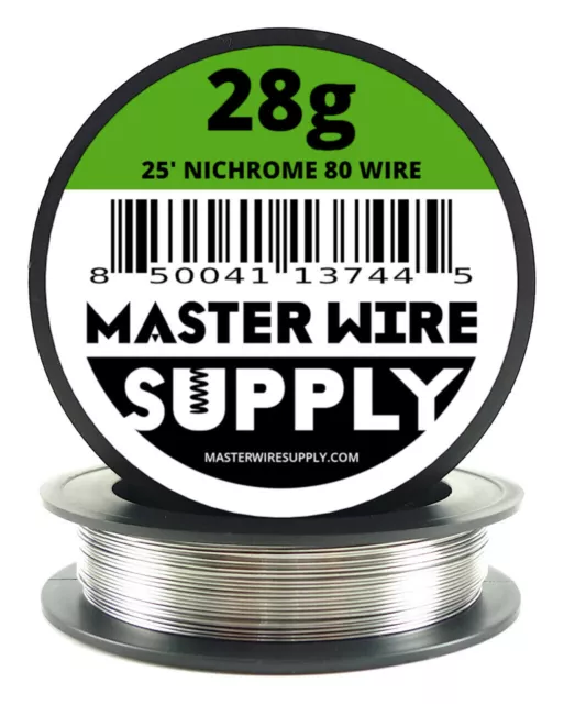 MWS - Nichrome 80 - 25 ft - 28 Gauge Round Wire