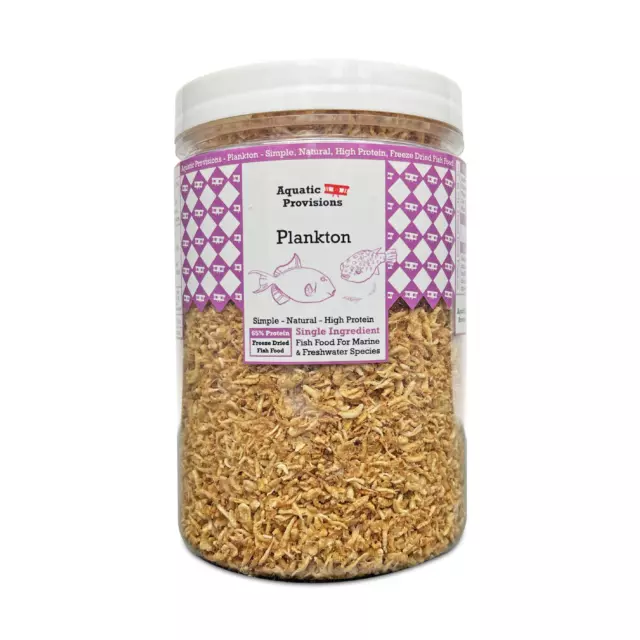 Freeze Dried Plankton Fish Food for Freshwater and Marine Aquarium Fish, Krill