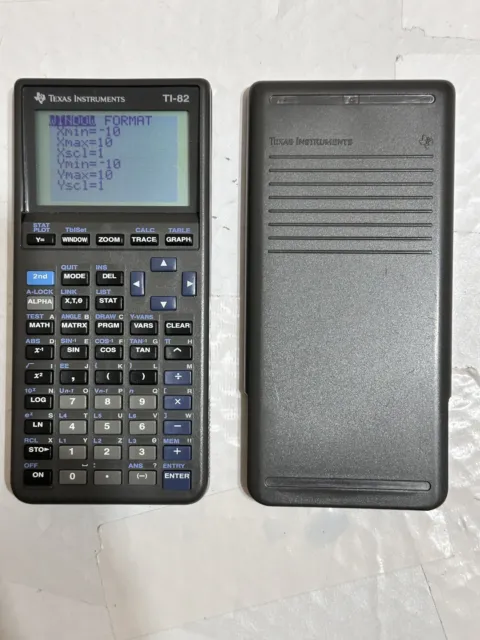 Texas Instruments TI-82 Graphing Calculator With Cover & Batteries Tested Works