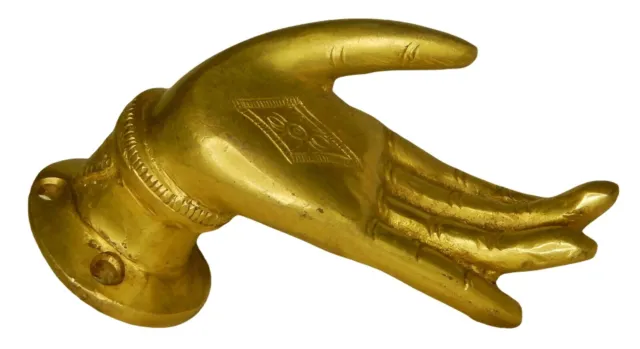Golden Lady Hand Door Handle Antique Style Handmade Solid Brass Drawer Pull Knob