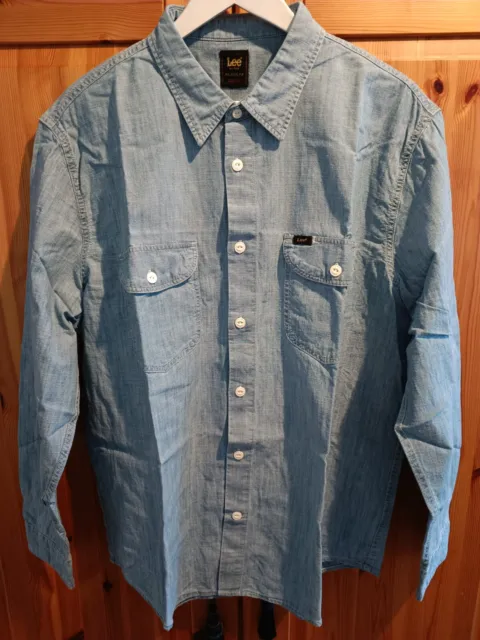 Lee - Hemd / Workwear-Shirt - XL (Relaxed Fit) - Blau