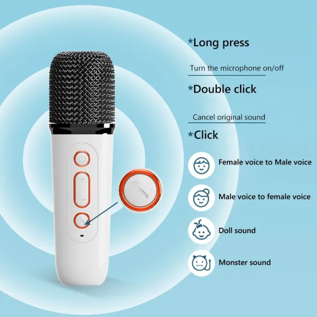 Portable Karaoke Machine with Long Battery Life Ideal for Pro Singing at Home
