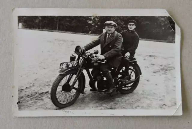 orig. Foto AK Oldtimer Motorrad vorkrieg DKW Baden-Württemberg ungel.