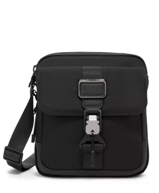 TUMI ALPHA BRAVO Junior Crossbody Bag BLACK 0232709D MSRP $275 100% Authentic