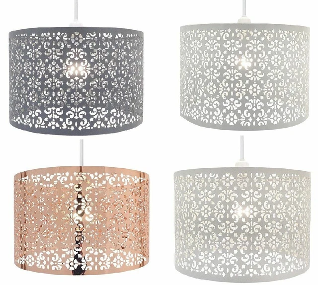 Ceiling Chandelier Light Shade Marrakech Style Crystal Droplet Fitting_Impcft