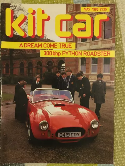 kit car magazine May 1985 -  Python ; JBA Javelin; Sylvia Leader etc