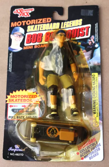 BOB BURNQUIST SKATEBOARD LEGENDS FIGURE IMPERIAL TOY MINI BOARD Exxtreme Joxx