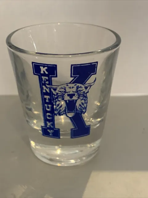 Vintage University Of Kentucky Wildcats UK Shot Glass