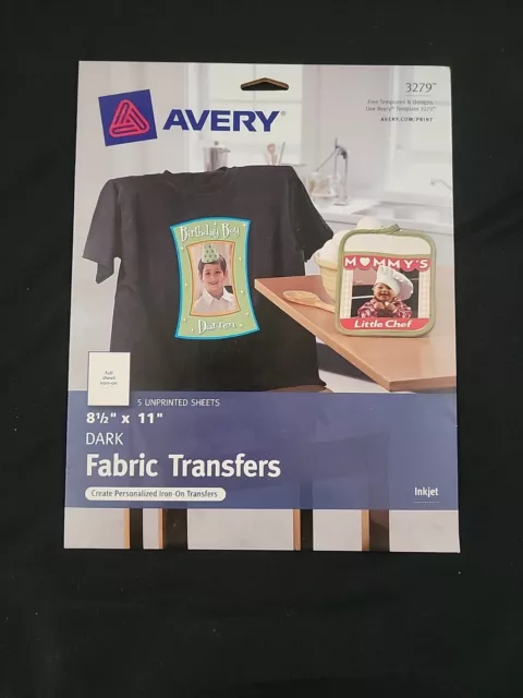 https://www.picclickimg.com/pjUAAOSwTztkI2s1/Avery-Dark-Fabric-Transfers-8-1-2-X-11.webp