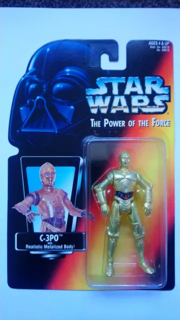 Star Wars Il potere della forza cartellino rosso figura c3po