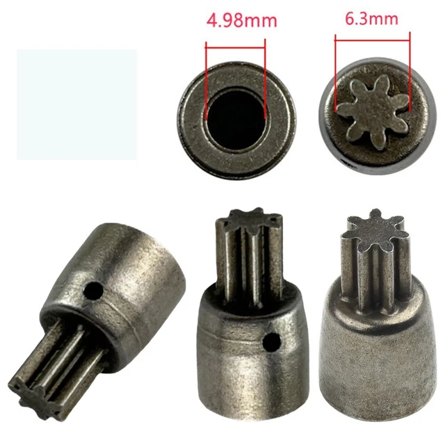 Eje 4,98 mm Manga de engranaje 7 dientes para 2106 engranajes de motor sin escobillas 7T engranajes
