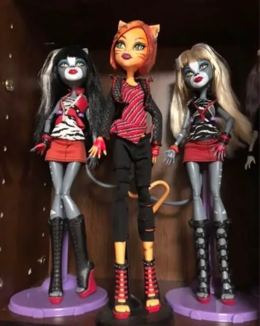 MATTEL Monster High Doll Catrine DeMew Werecat Twin Sisters 3 Set F/S from japan