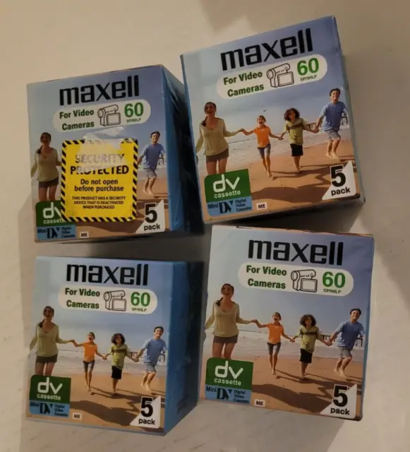 Maxell Mini DV Digital Video Cassettes 4 x 5-Pack for Video Cameras 60SP/90LP