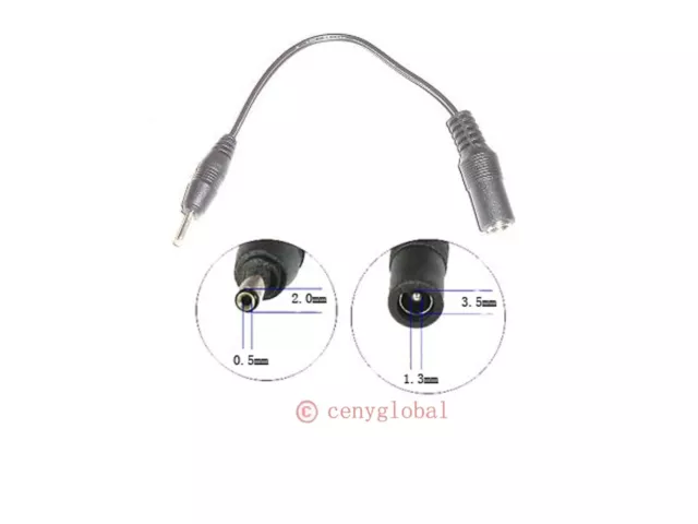 3.5/1.3mm to 2.0/0.5mm Power Convertor For Nokia Cellular Phone Charger Adapter