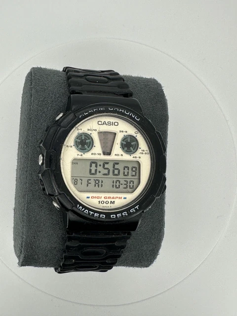 CASIO DGW-30 DIGI Graph Alarm Chrono Watch Vintage Retro Japan 1998 £79 ...