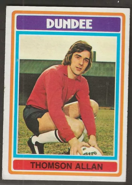 Topps-Football (Scottish Red Back 1976)-#055- Dundee - Thomson Allan
