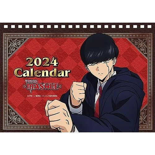 DESKTOP CALENDAR 2024 Japan Mashle TV Anime Ensky 145 × 205 mm 16page