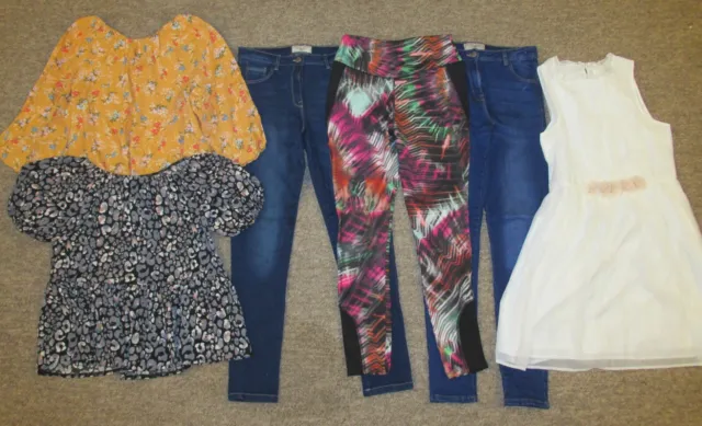 Girls Clothes Bundle. Age 12 Years. Dress, Jeans, Jumper, Tops. Mostly Next. E
