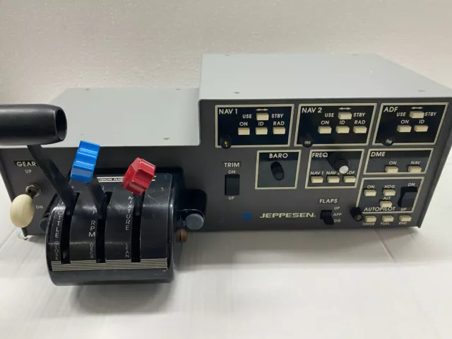 Jeppesen Precision Advanced Flight Simulator Controls FS-200 *VERY RARE*