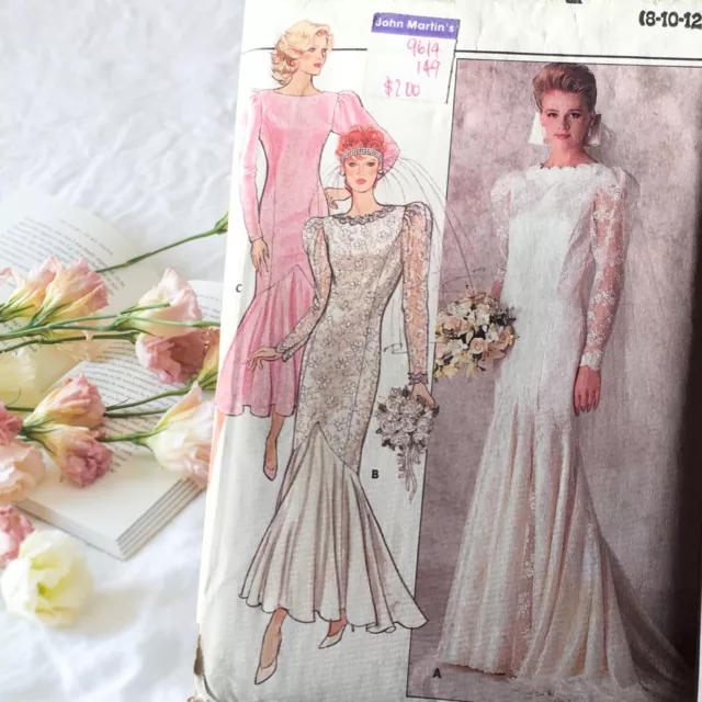 Vintage Sewing Pattern Wedding Dress and Bridesmaid Dress Uncut Factory Folded