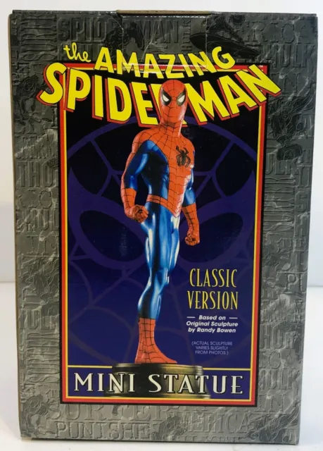 The Amazing Spiderman Mini Statue Classic Version Randy Bowen 7 Inches 2112/4000