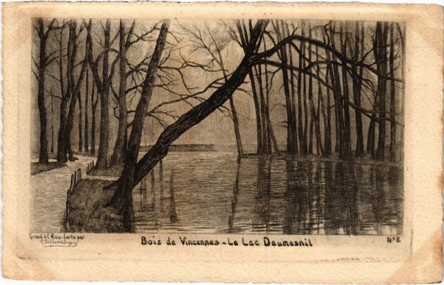 CPA Old PARIS Bois de Vincennes Lake Daumesnil (984948)