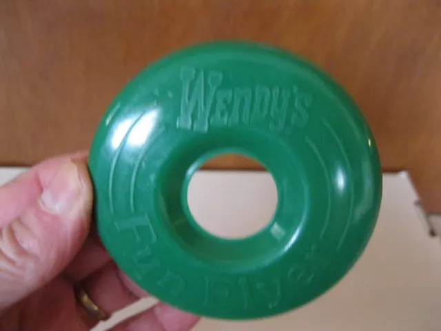 Vintage Wendy's Fast Food Restaurant Mini Frisbee Fun Flyer Flying Disc Toy 3.5"