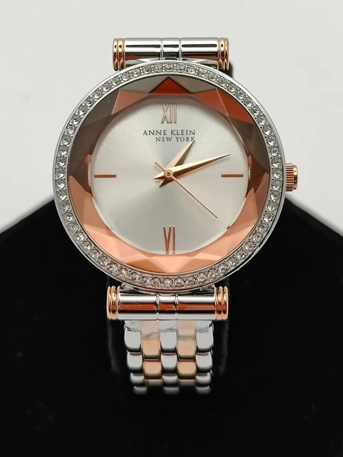 Anne Klein New York Rose Gold and Silver Tone Ladies Watch