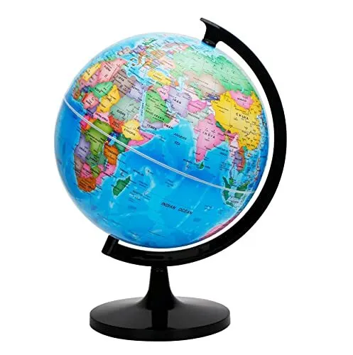 EXERZ 30cm World Globe Political Map - Large Educational Geographic Globe - S...