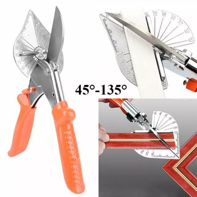 Outils de cisaillement de coupe à onglets multi-angles, ciseaux universels  à fil à cisaillement 45-135 degrés Outil de coupe à main (2)