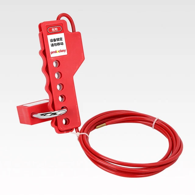 Cable Lockout Fitments 3.8mm Cable Diameter Steel Cable Lockout Electrical