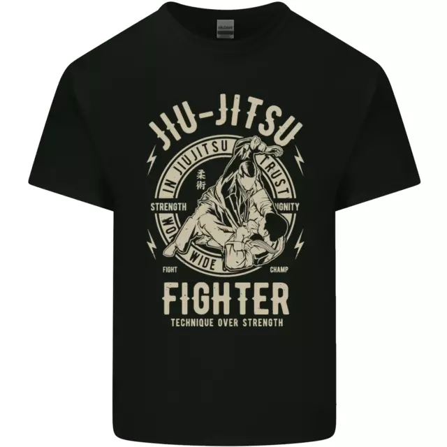 Jiu Jitsu Fighter Mixed Martial Arts MMA Mens Cotton T-Shirt Tee Top