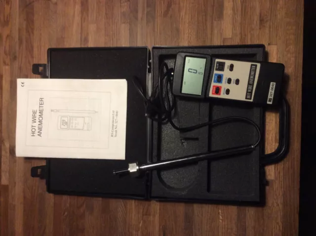 Heißdraht-Anemometer Luftstrominstrument RS 327-0640, AM-4204